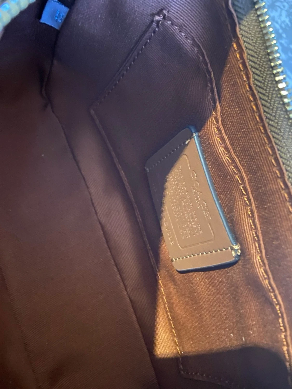 Brun handväska från Coach - 3