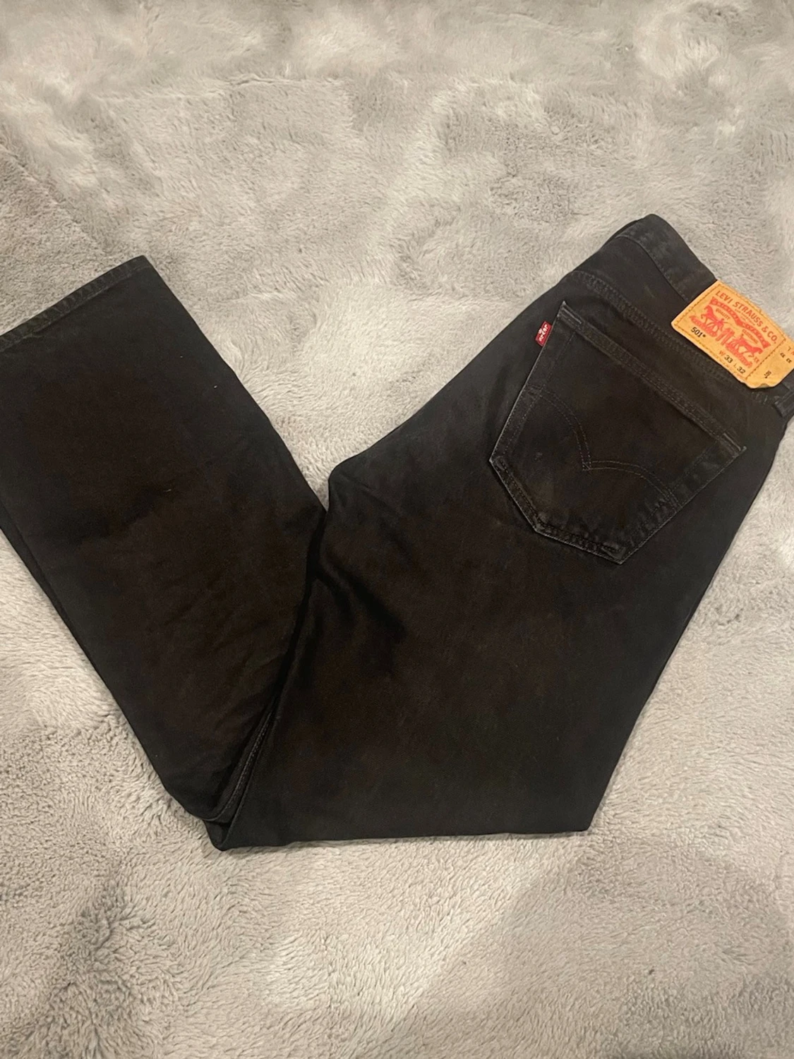 Svarta Levi's 501 jeans straight fit - 2