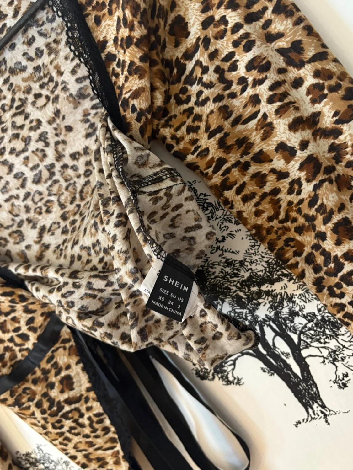 Leopardmönstrad croppad bolerotopp - 2