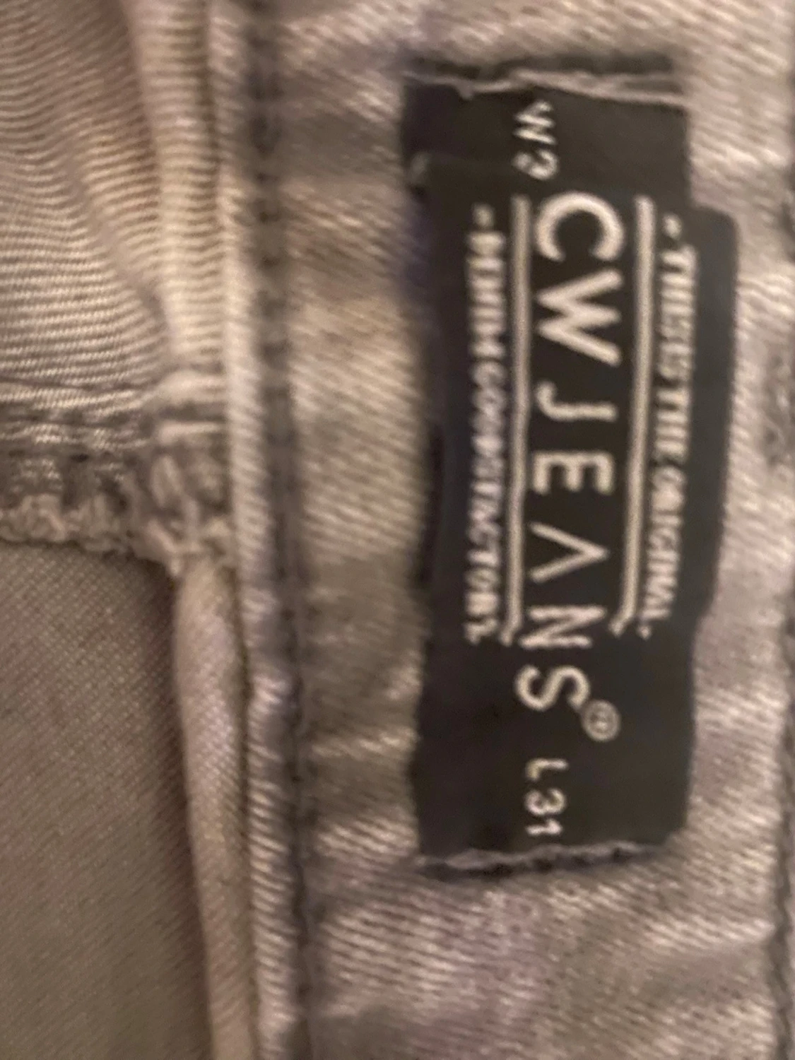 Grå jeans från CW Jeans, W32 L31 med bälten - 1