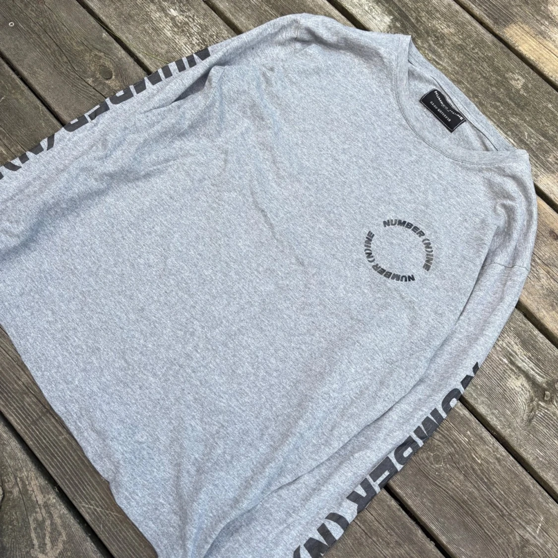 Grå långärmad tröja Number (N)ine - 1