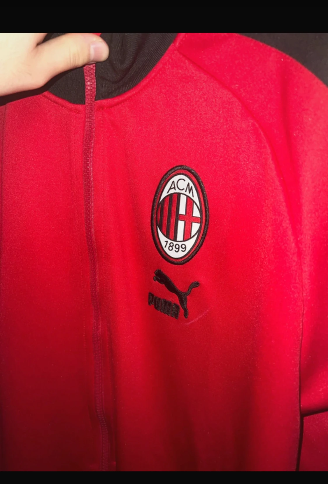 Röd AC Milan Puma jacka XL - 2