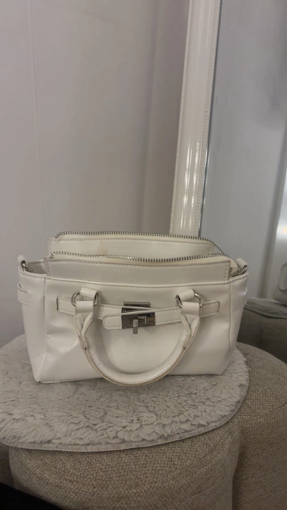 Vit handväska från Zalando