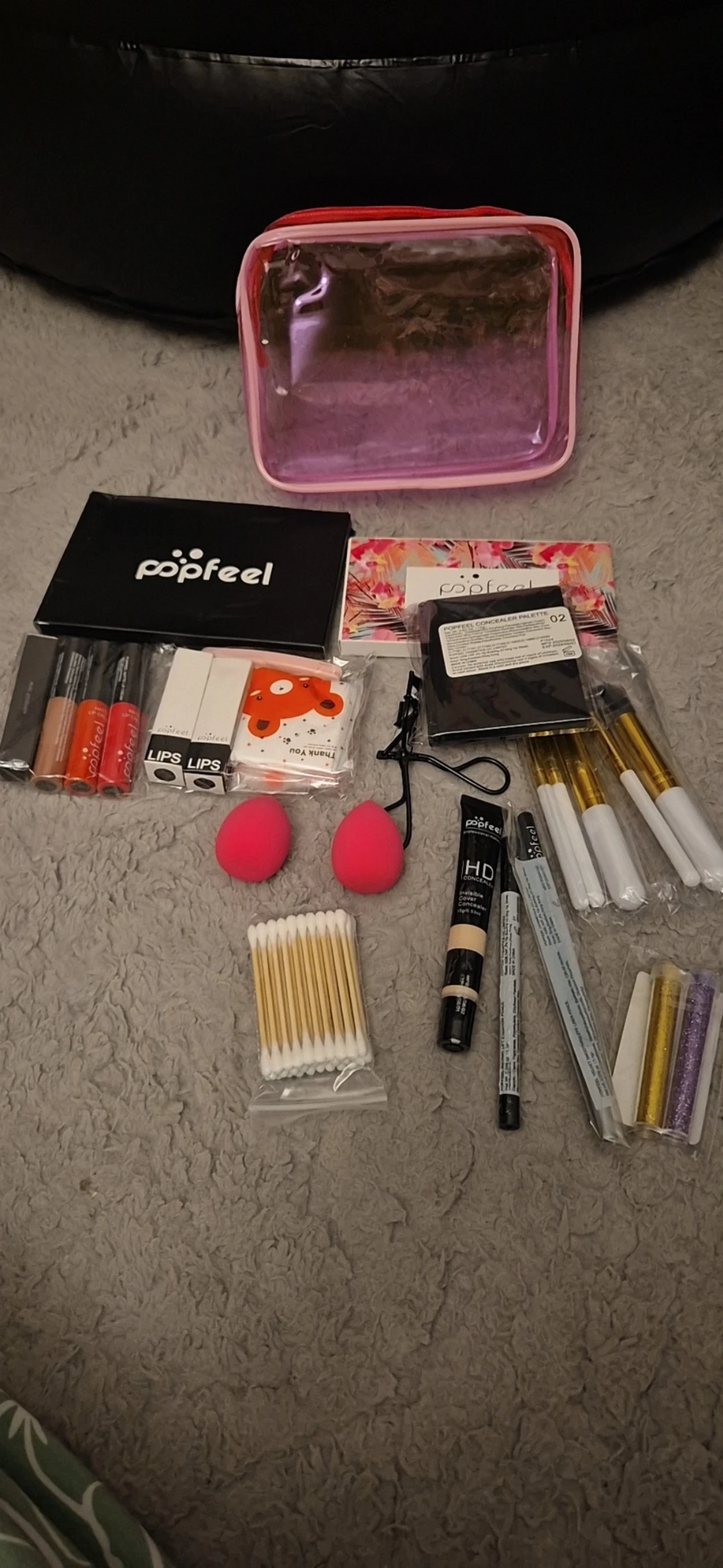 Popfeel makeup set with palettes and brushes / everything  - 3