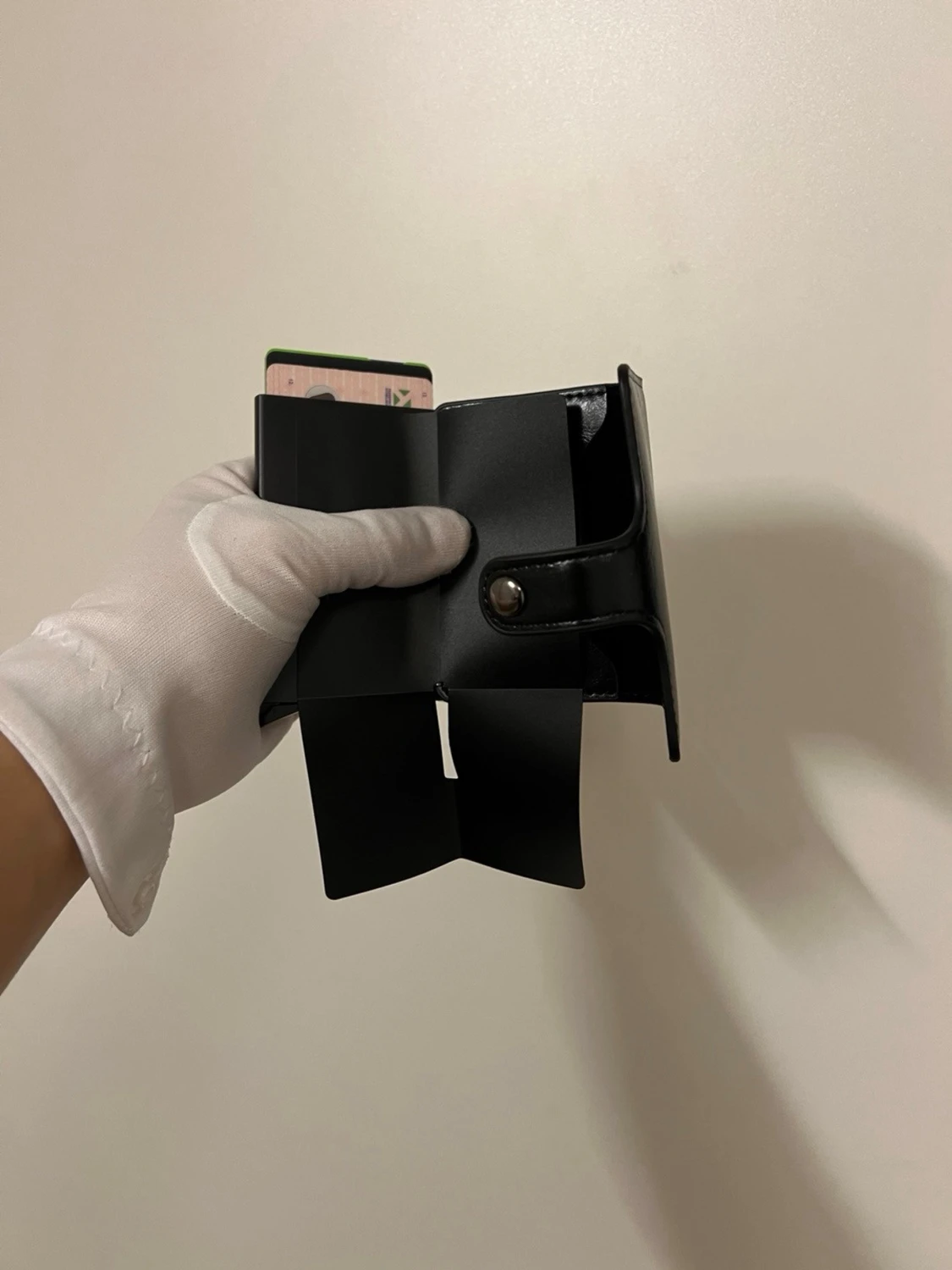 NY Svensk märke PU läder RFID skyddad fr tjuv  - 4