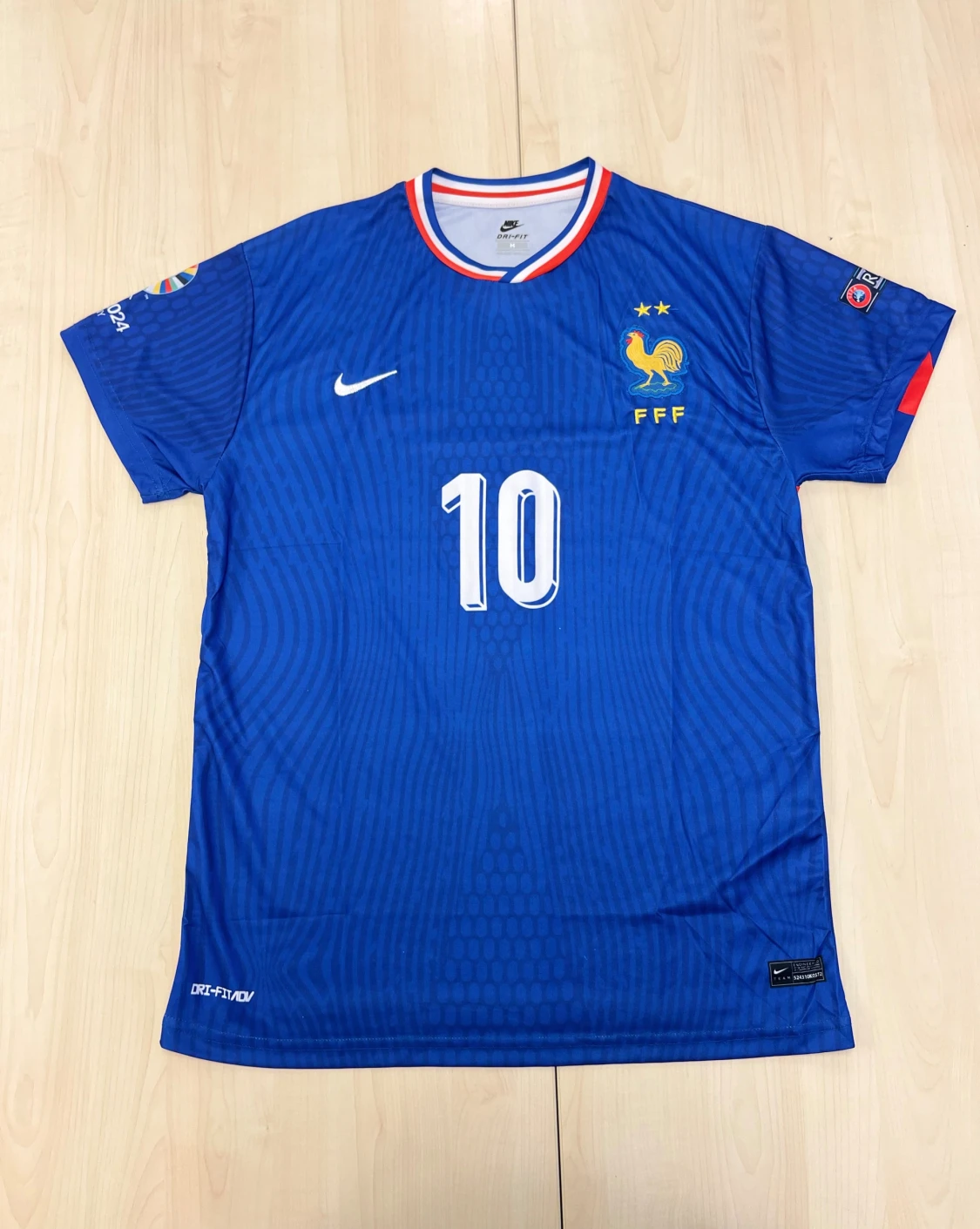 Frankrike Mbappé 10 Nike matchtröja