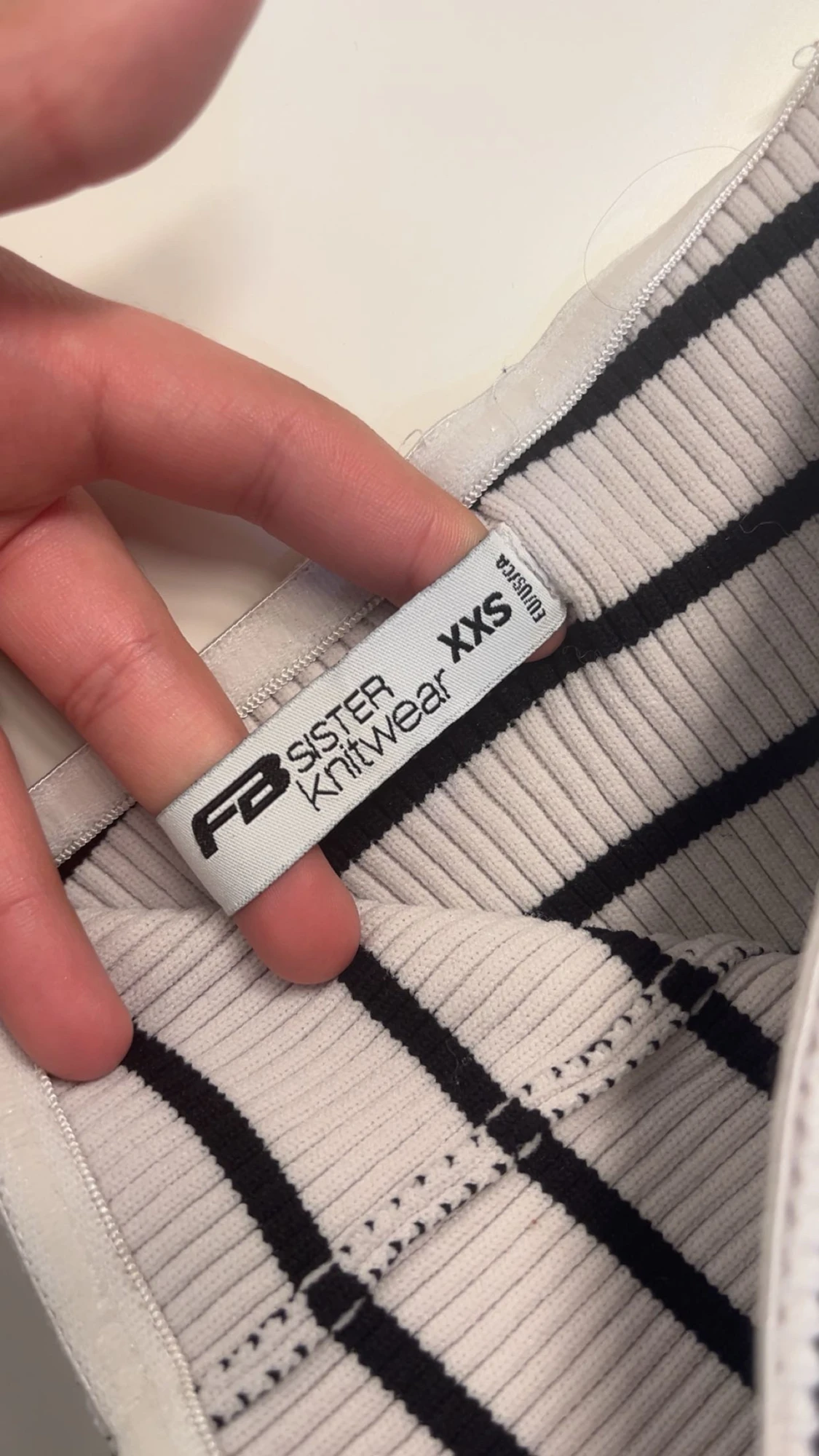 Randig bandeau tubtopp från FB Sister - 1