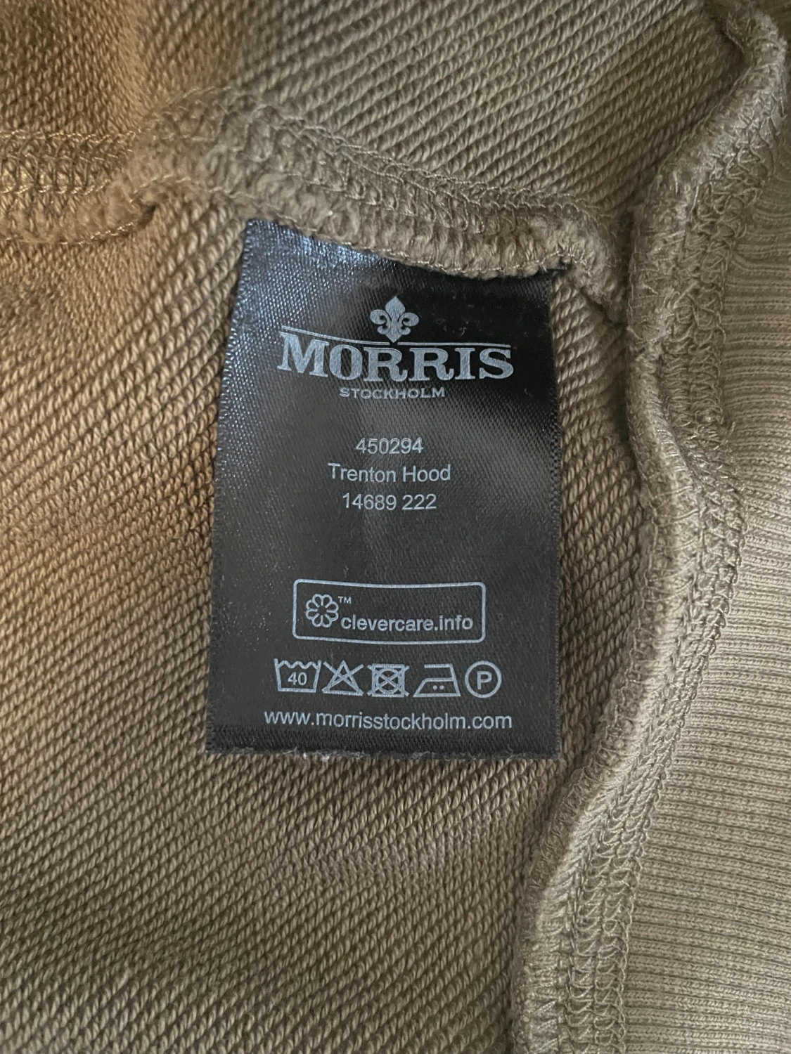 Olivgrön hoodie från Morris - M - 4