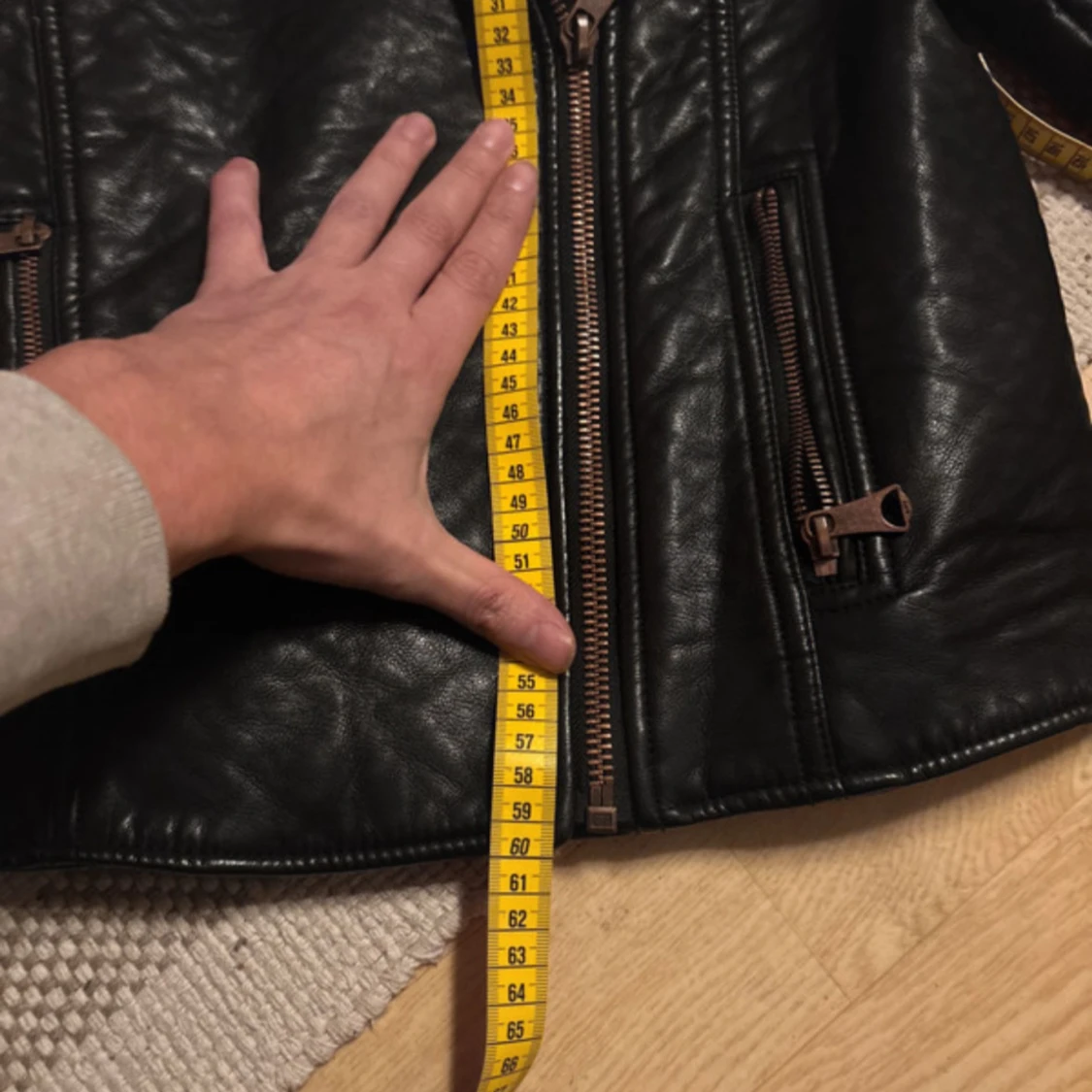 Svart skinnjacka Marc New York S - 4