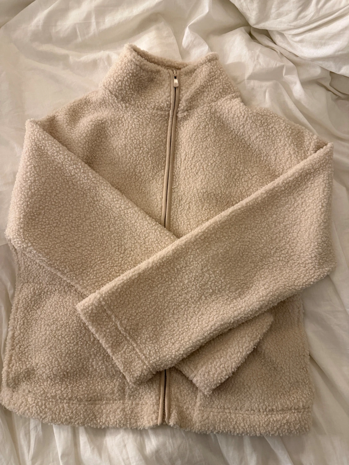 Beige teddyjacka - 2