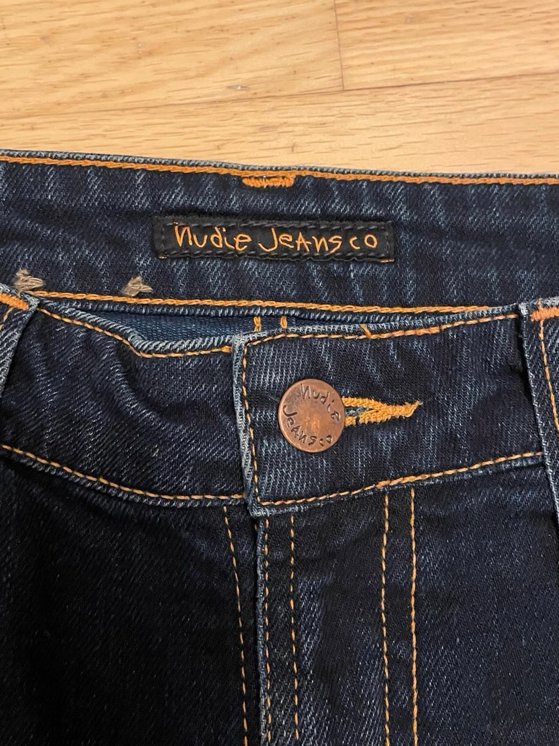 Marinblåa Nudie Jeans - 3