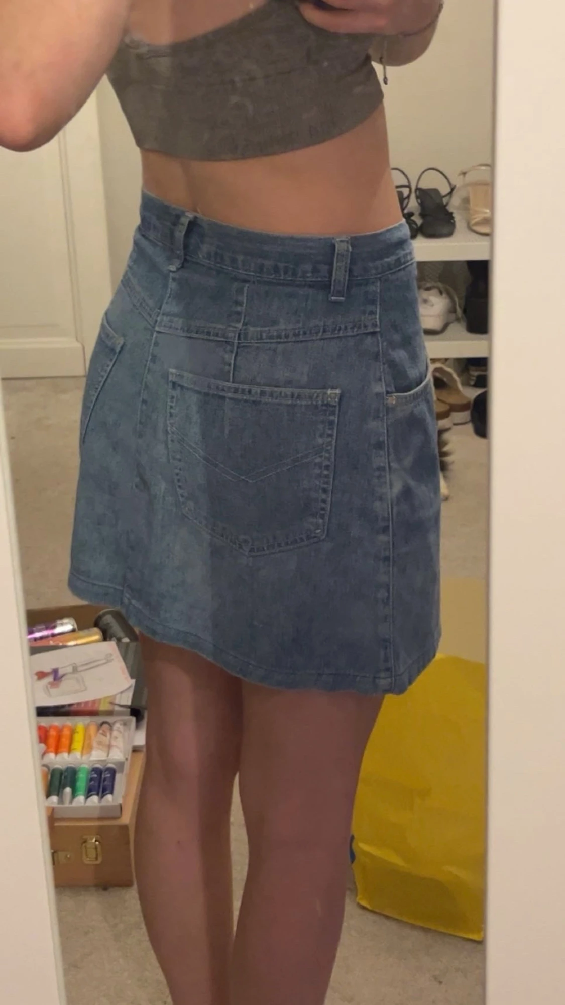 Blå jeanskjol från Peppercorn - 1