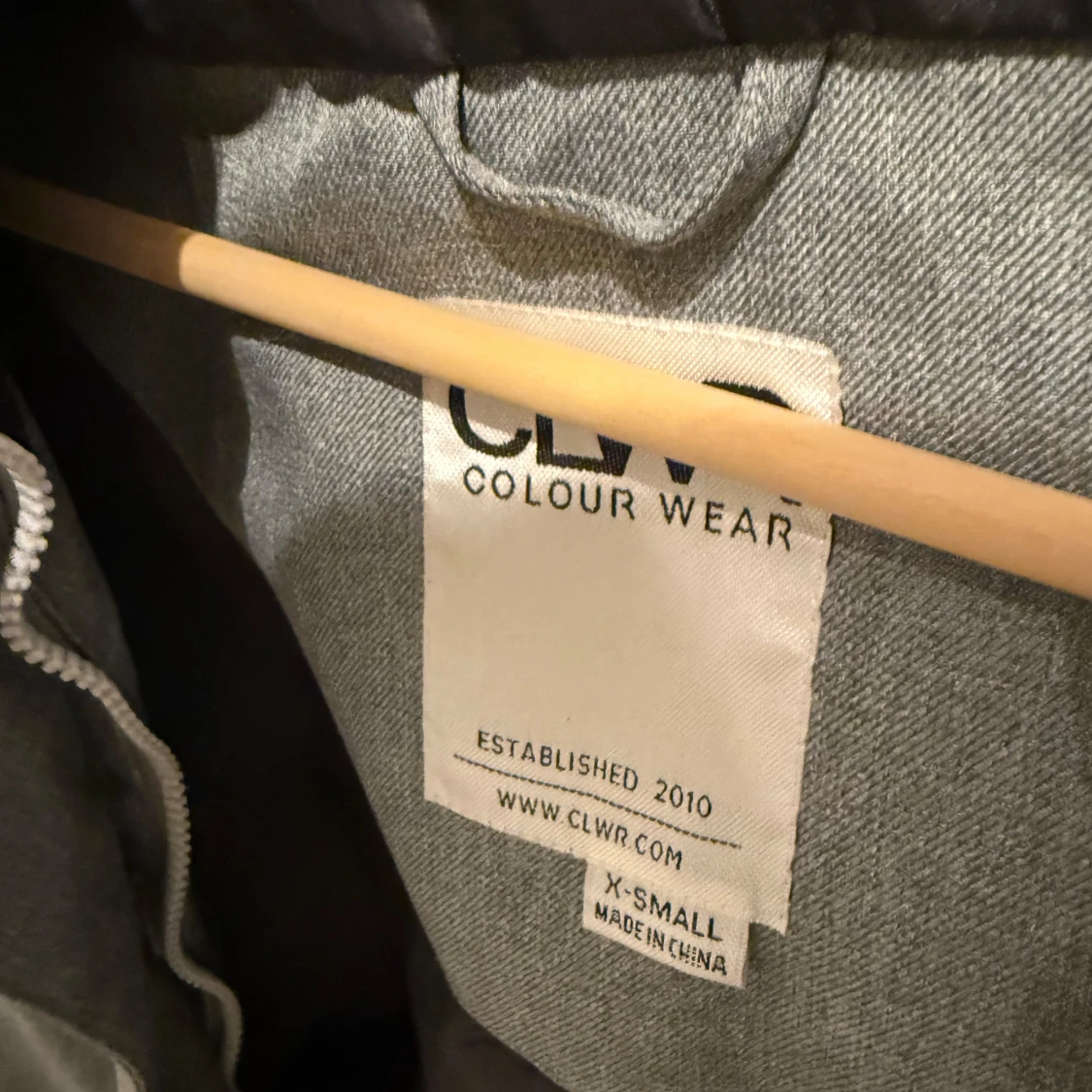 Grå vindjacka från Colour Wear XS - 1