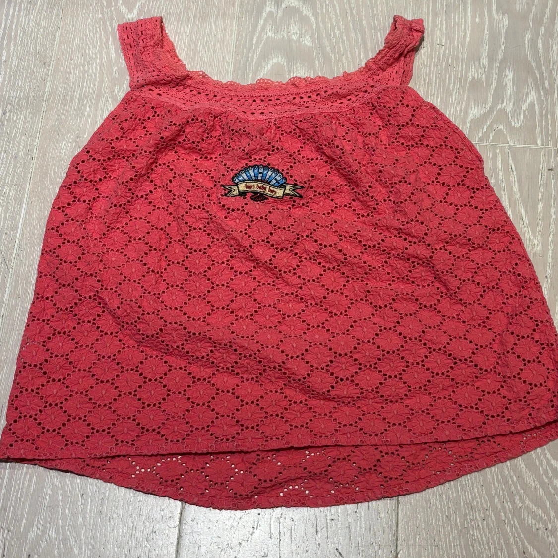 Broderad rosa blus med rosett Odd Molly  - 2