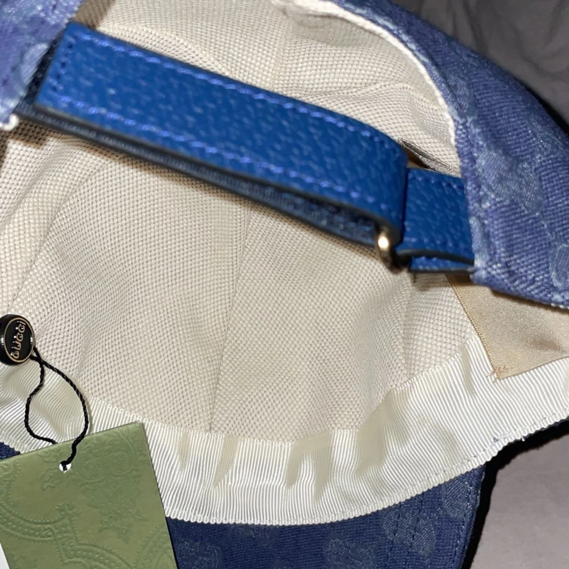 Blå keps från Gucci med GG-mönster - 3