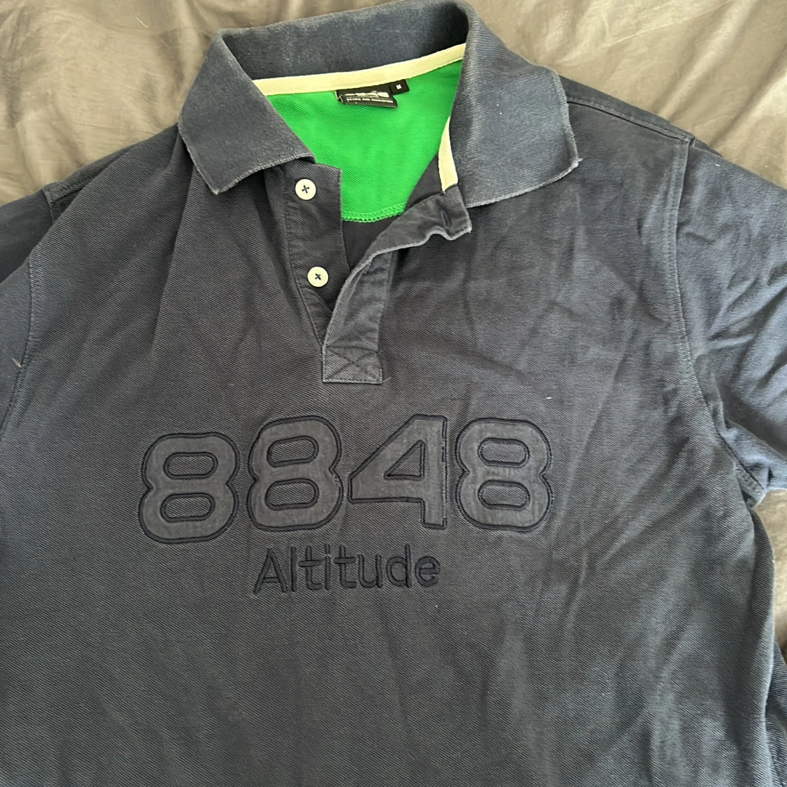 Mörkblå pikétröja 8848 Altitude M