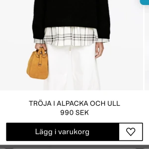 Svart ulltröja i alpackablandning från arket  - Super fin stickad från arket! Inga noppror eller tecken på användning! Strl xs men är overzize i modellen❤️ 