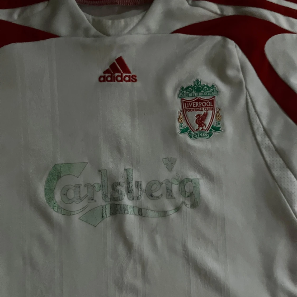 Liverpool vit fotbollströja Adidas - 2