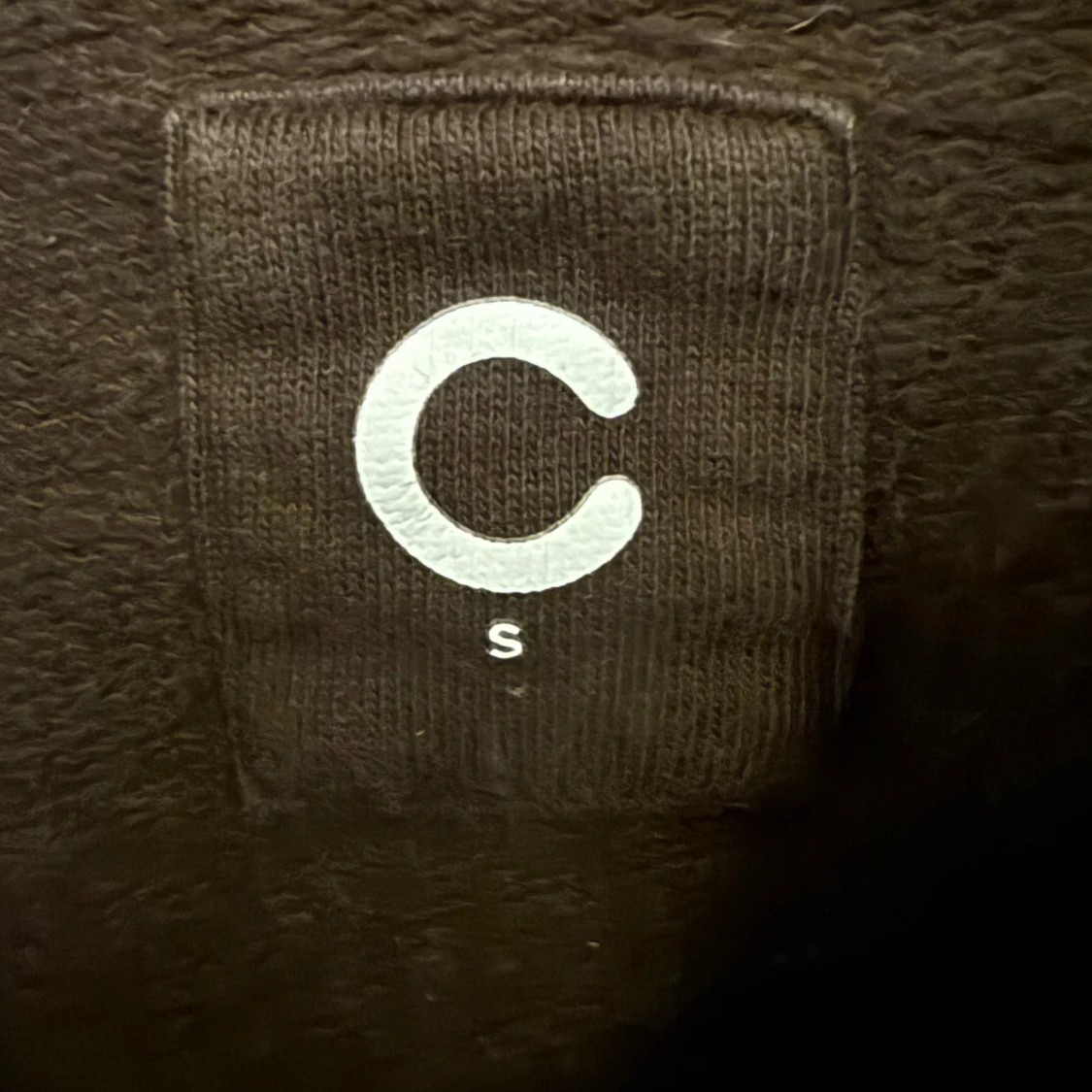 Brun hoodie från C med huva - 1