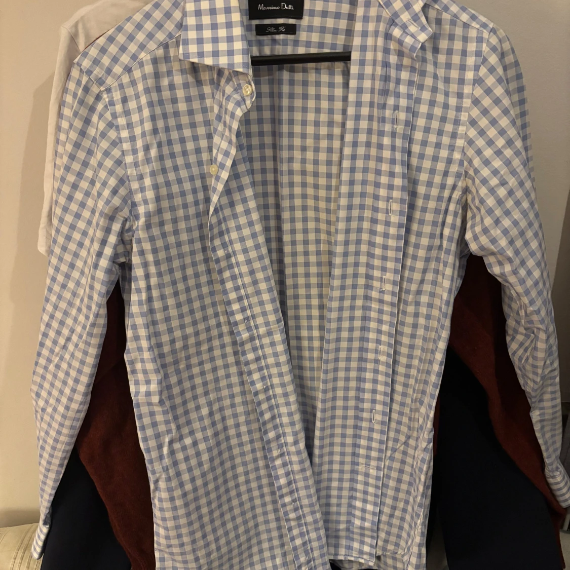 Blårutig skjorta från Massimo Dutti - 1