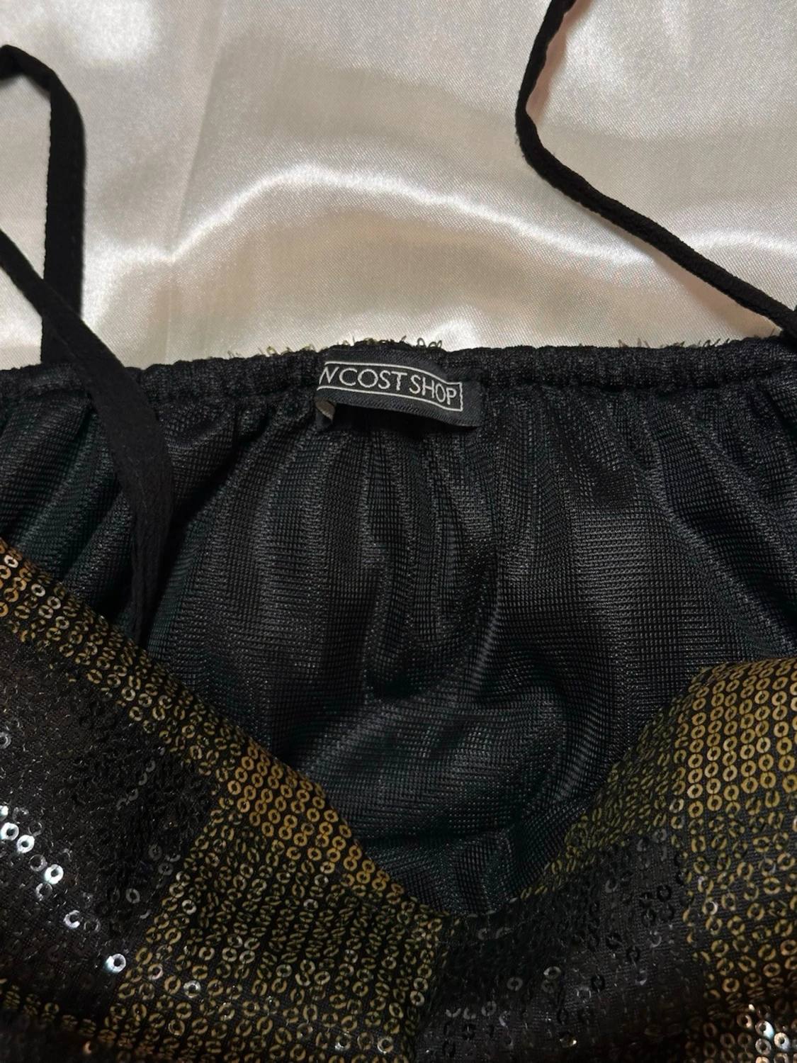 Glittrig rutig kortklänning made in italie - 3