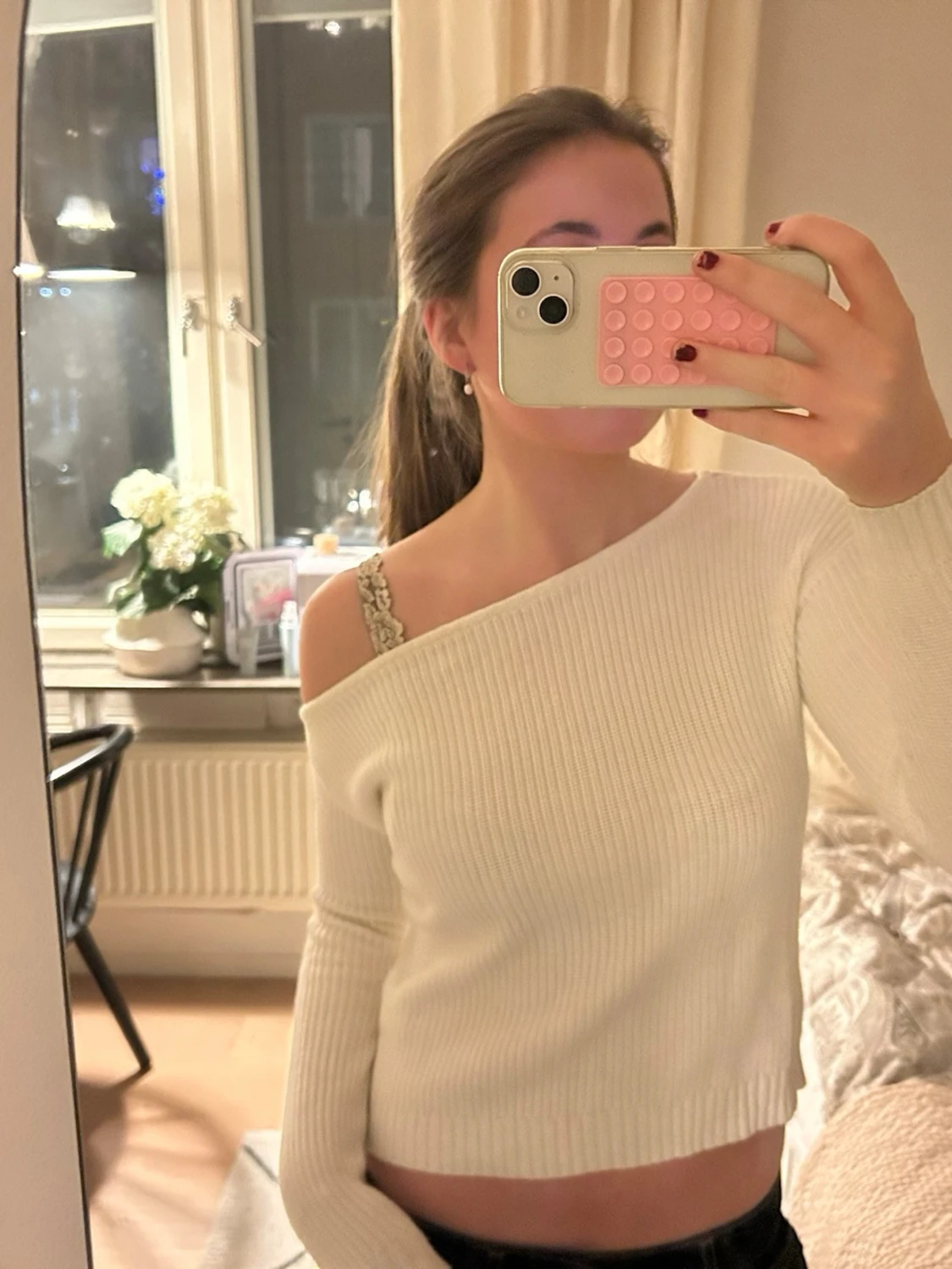 offshoulder tröja  - 1