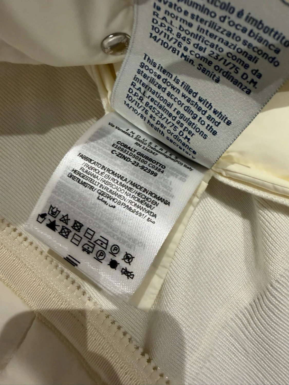 Moncler womens white cardigan jacket S - 6