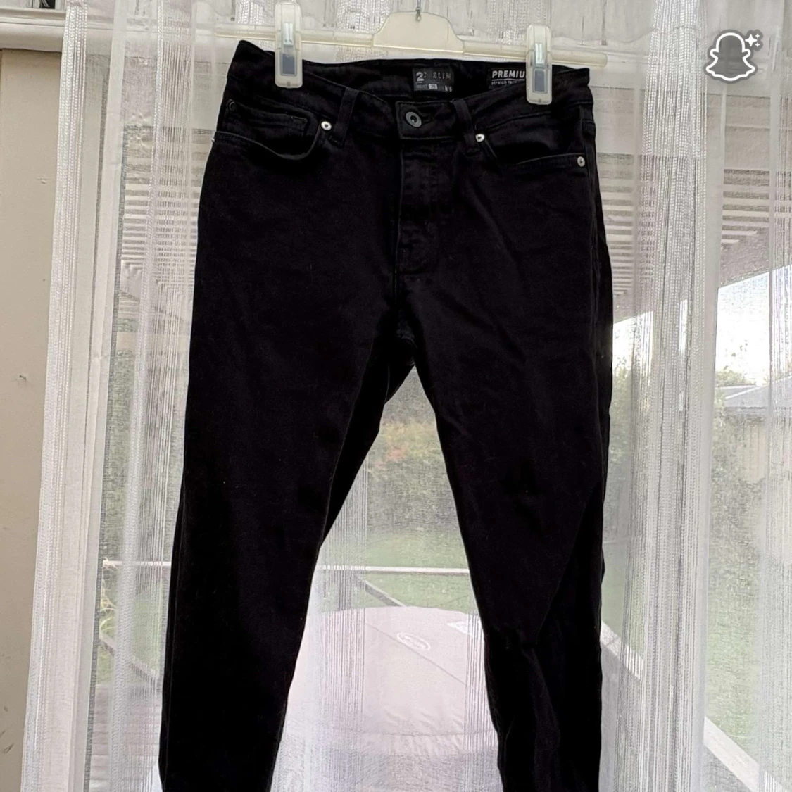 Svarta slim jeans med stretch