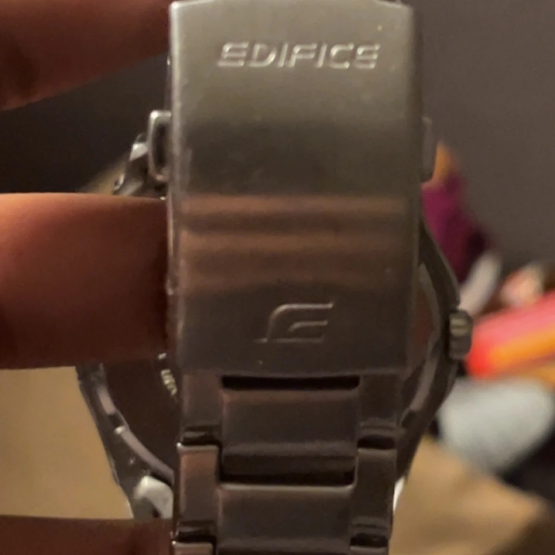 Casio Edifice blå/silver herrklocka - 4