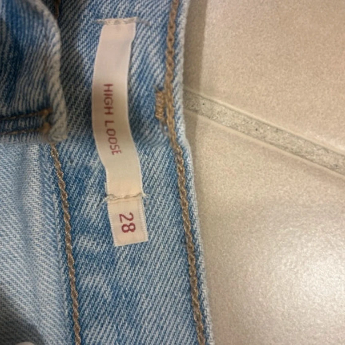 Levi's High Loose ljusblå jeans 28 - 3