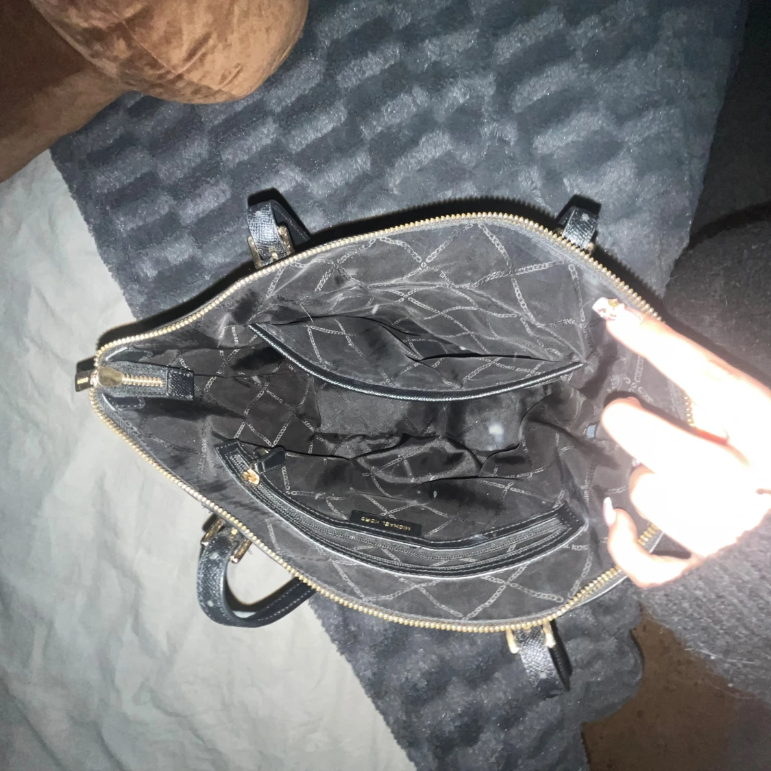 Svart Michael Kors handväska i skinn - 2