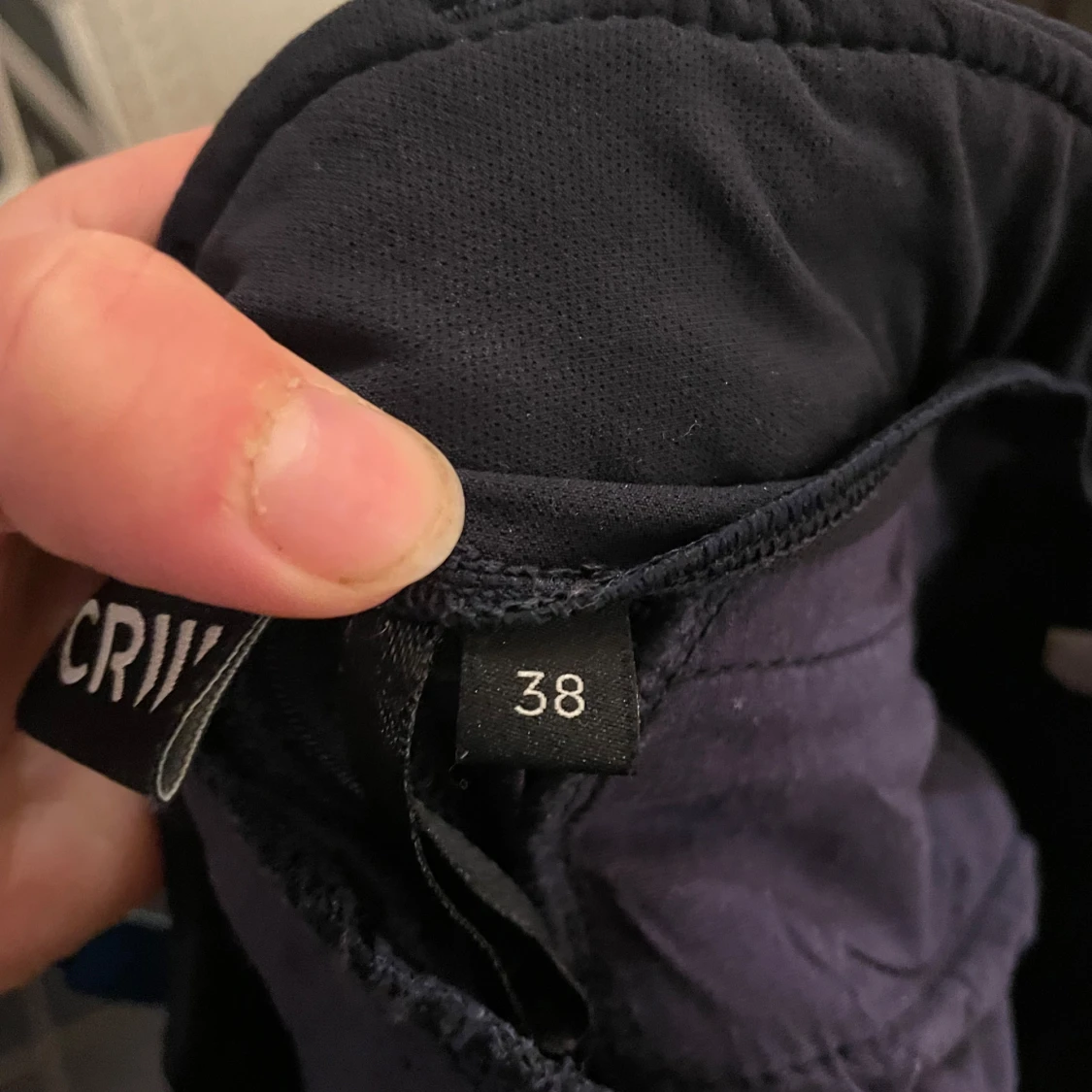 Mörkblåa ridbyxor med silikongrepp stl 38 - 2