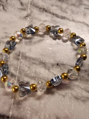 Armband butterfly - Fjäril armband. Kvinnors pärlarmband. Present till bästa vännen.Stretch.