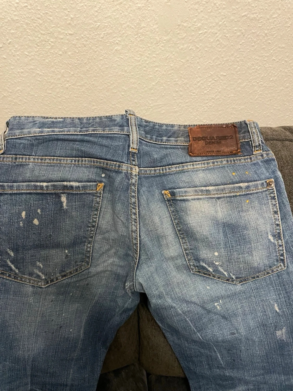 Dsquared2 blå slitna jeans - 3