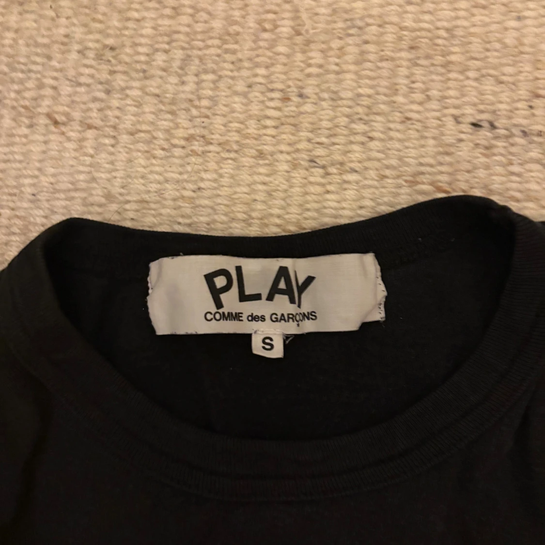 Svart CDG play t-skjorta  - 3