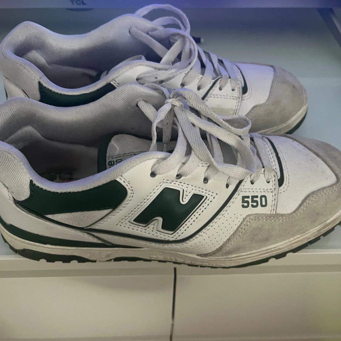 New Balance 550 sneakers vit/grön