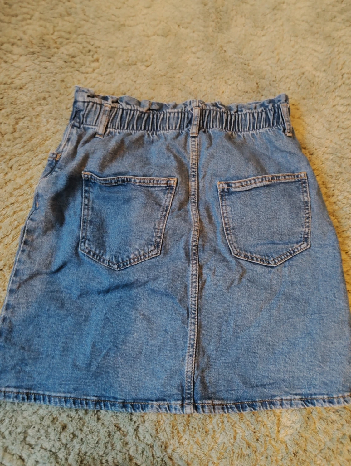 Blå jeanskjol från Lindex - 1