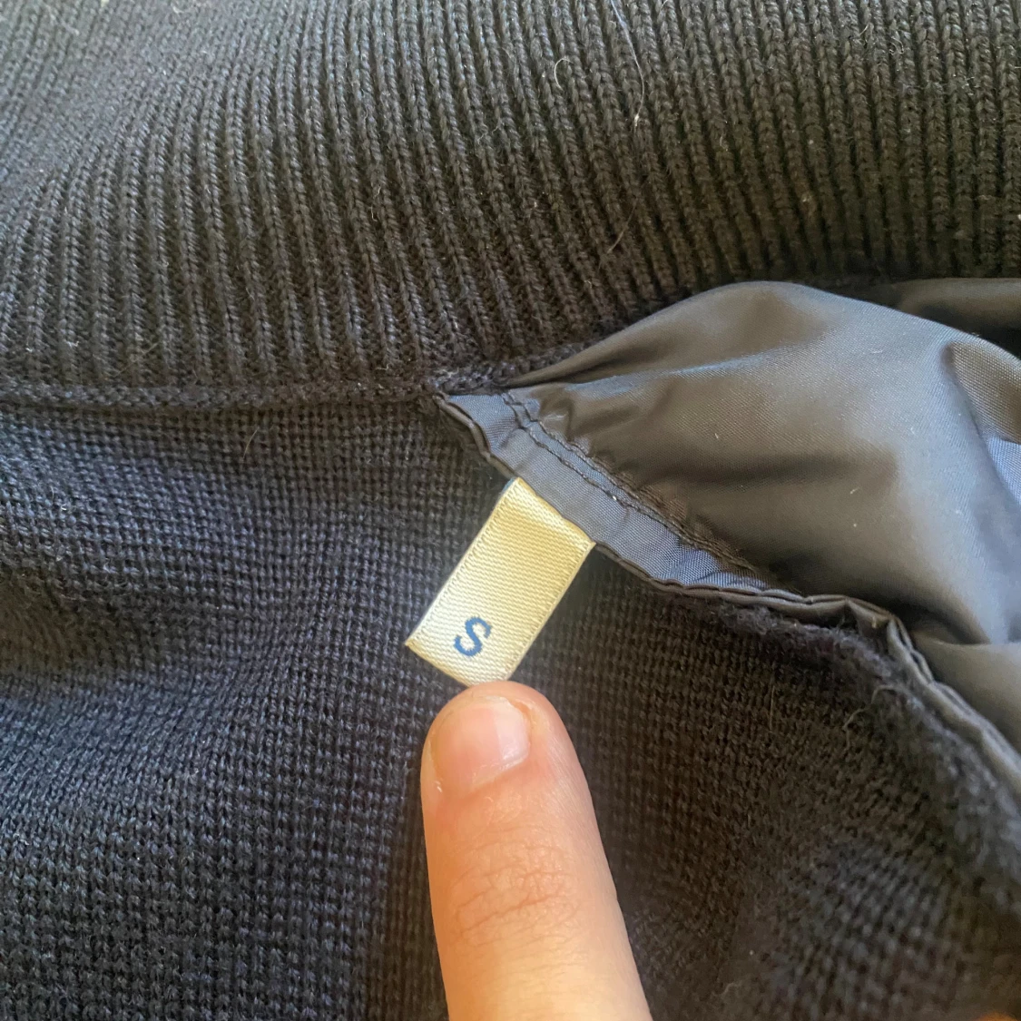 Mörkblå moncler cardigan - 4