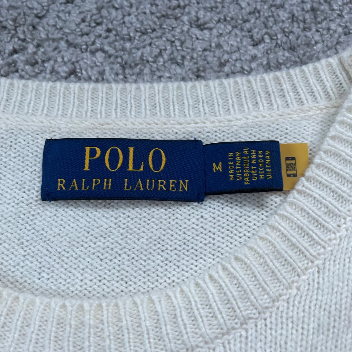 Vit stickad tröja från Polo Ralph Lauren - 1