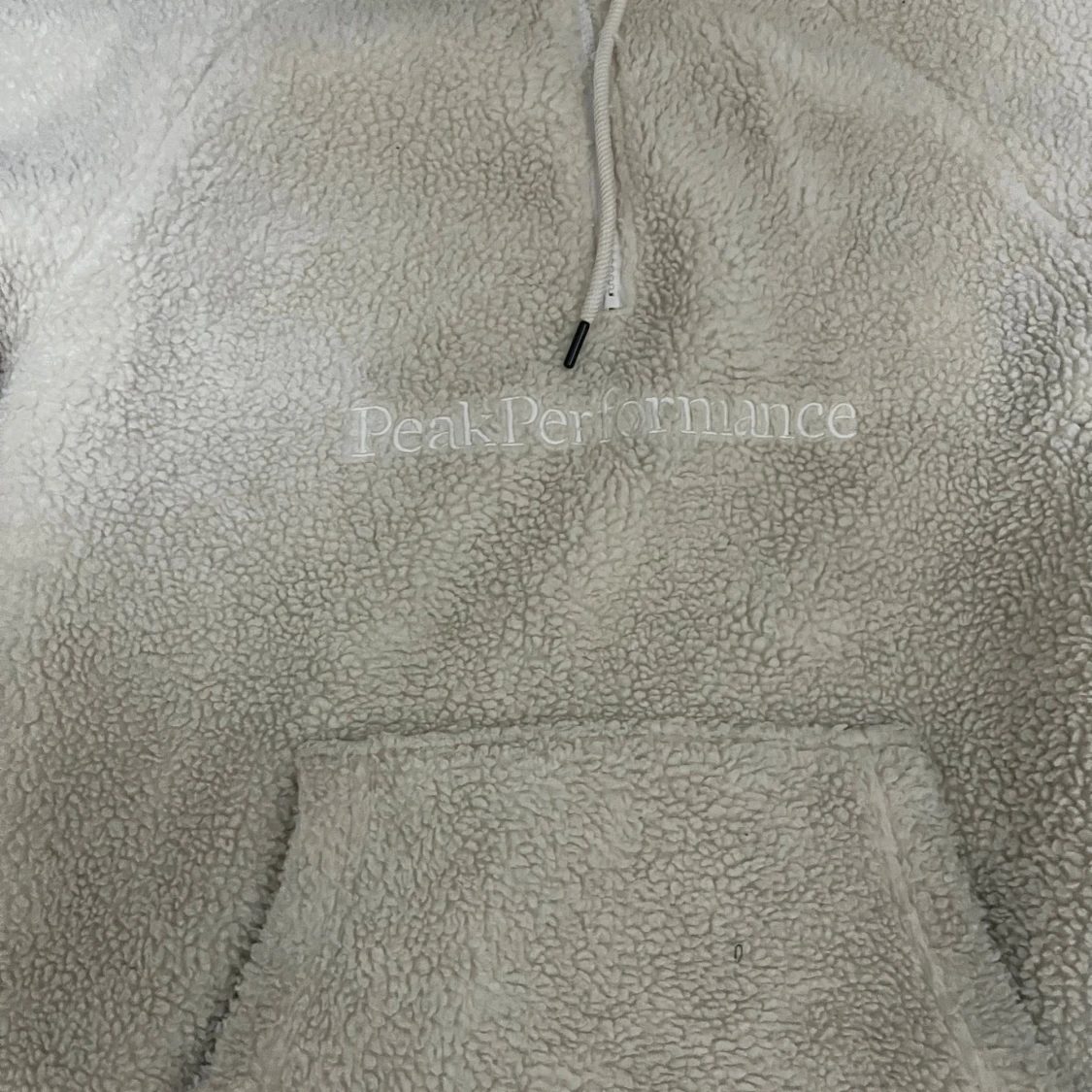 Beige fleece hoodie Peak Performance - 1