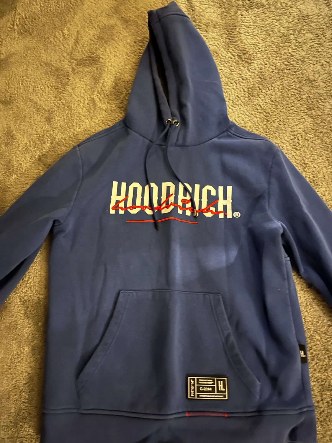 Blå hoodie från Hoodrich med tryck - 1