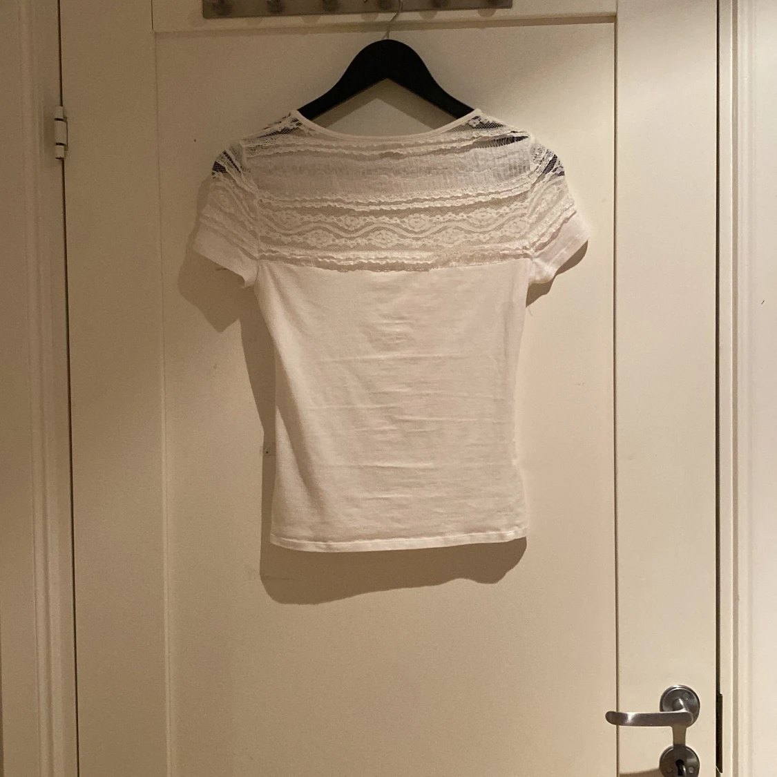 Vit spetsblus från H&M XS - 1