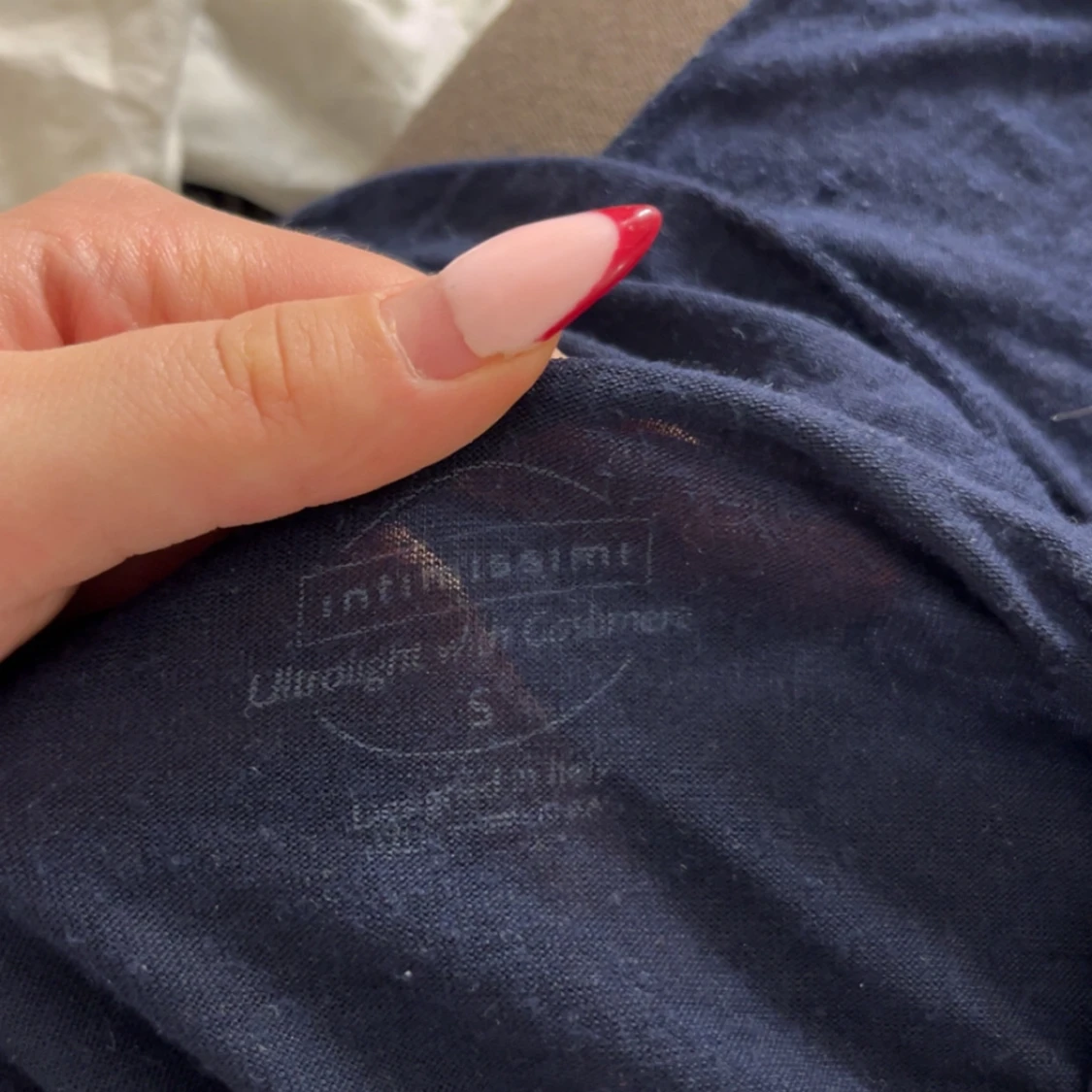 Mörkblå tunn långärmad tröja Intimissimi - 2