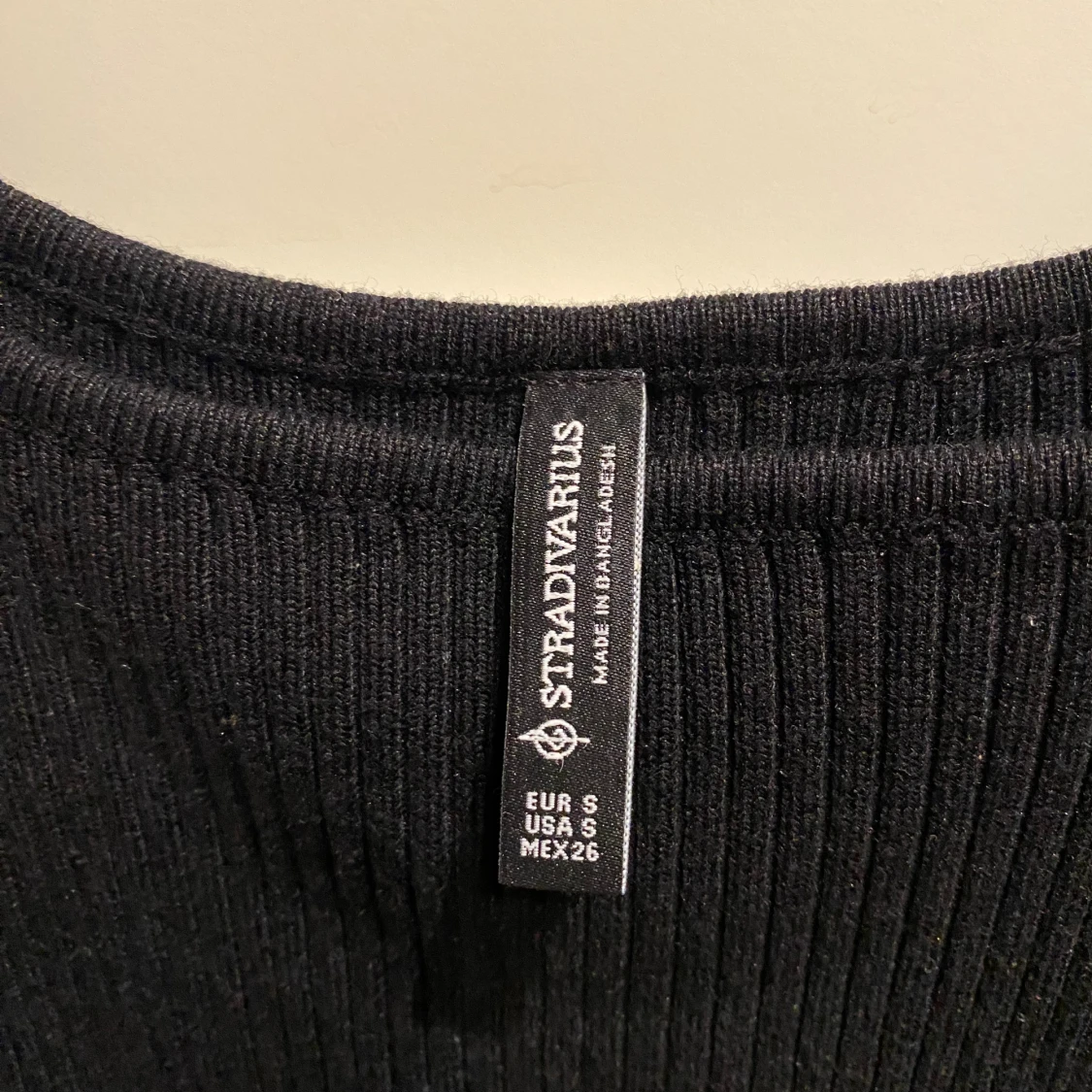 Svart ribbad långklänning Stradivarius - 3