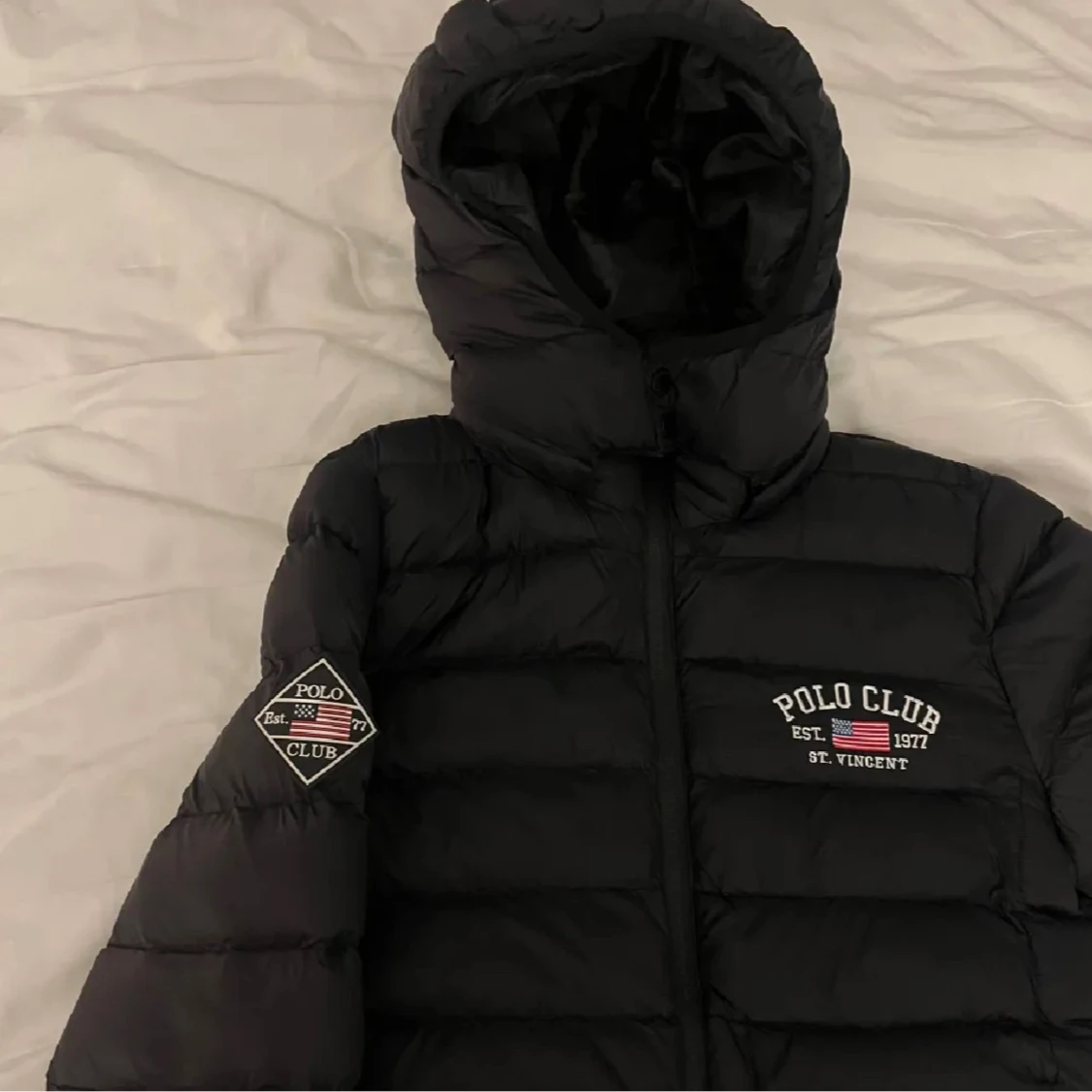 Svart pufferjacka Polo Club S