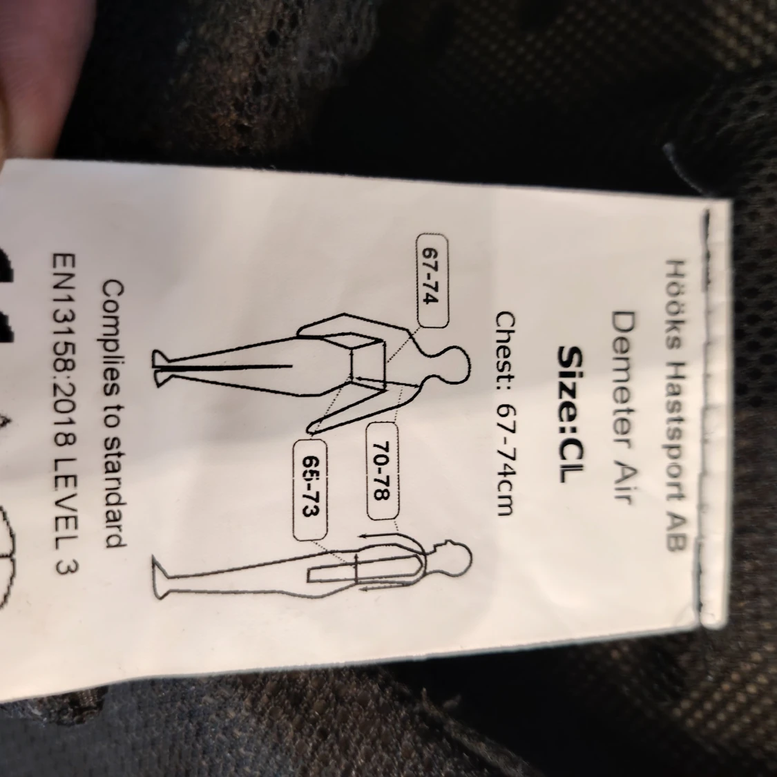 CRW Demeter Air klass 3 säkerhetsväst för ridning [CL]  - 4