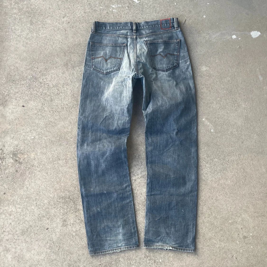 Clear waxed jeans  - 3