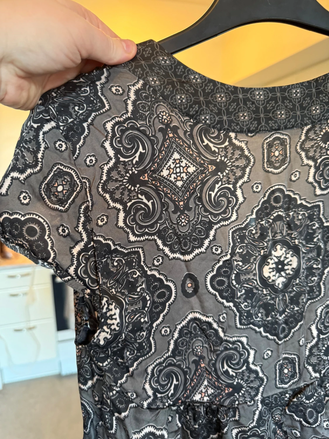 Svart och grå mönstrad Odd Molly klänning - 6