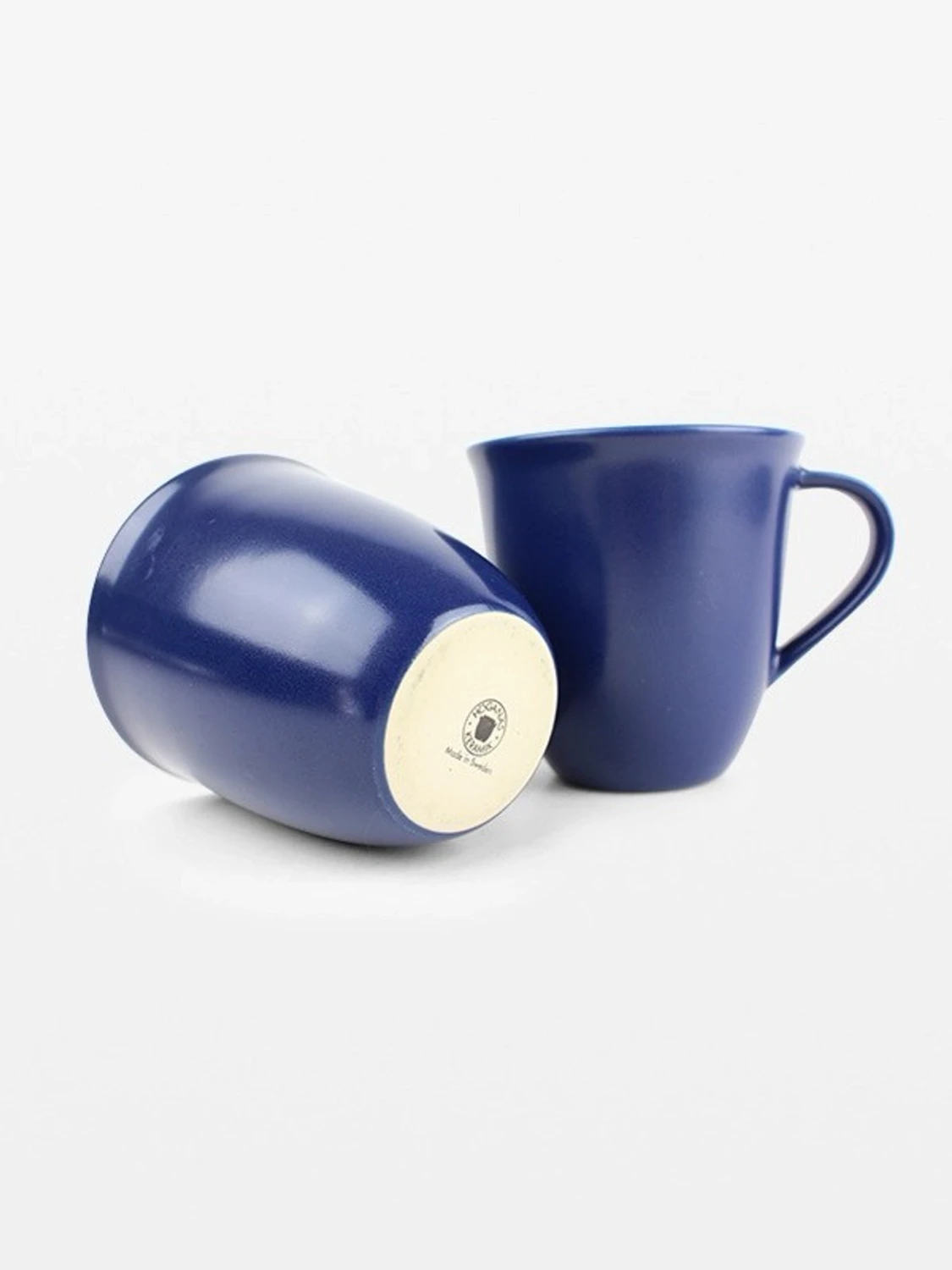 4 st Höganäs kaffekoppar + mjölkkanna – blå