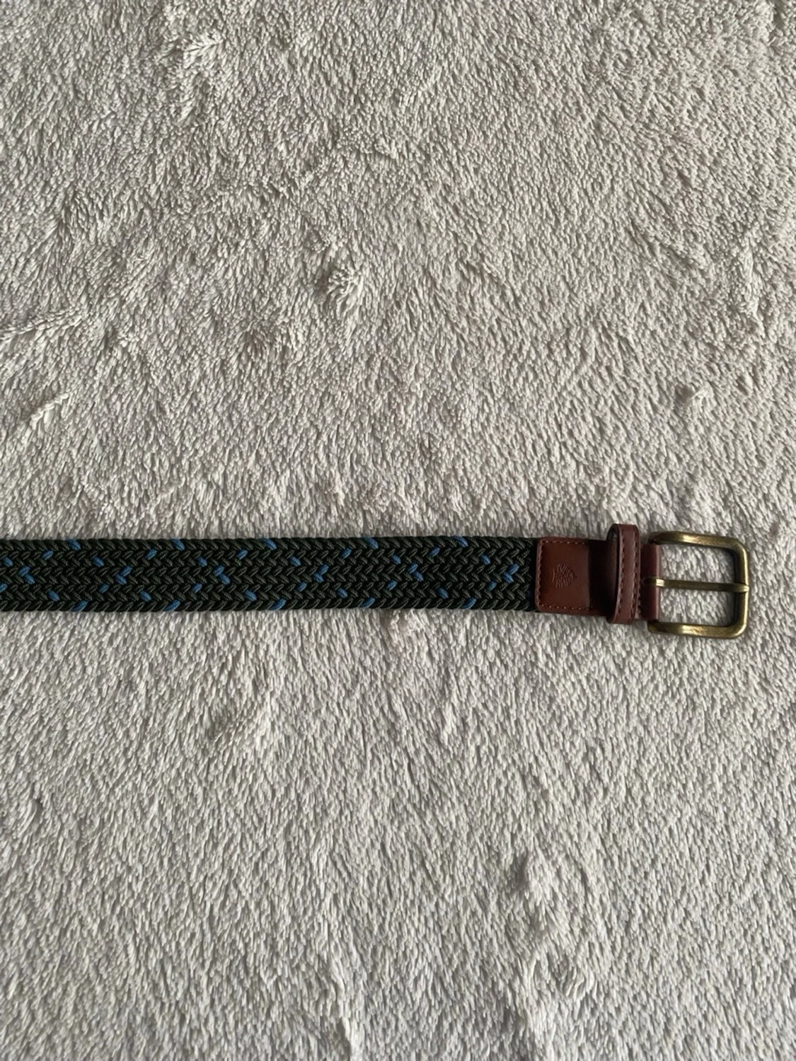 grönt och blått flätat bälte. - 1